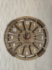 Lavintadesign Dekoratif Ahşap İsme Özel Duvar Saati - 3