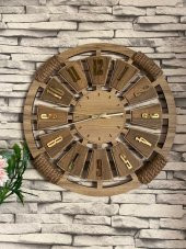 Adapromosyon Hediyelik Dekoratif Ahşap Duvar Saati 40 cm - 2