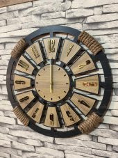 Lavintadesign Dekoratif Ahşap Duvar Saati 50 cm - 3
