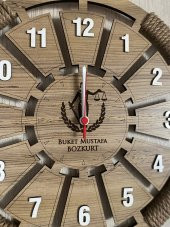 Lavintadesign Dekoratif Ahşap İsme Özel Duvar Saati - 5
