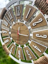 Adapromosyon Dekoratif Ahşap Duvar Saati 50 cm - 1