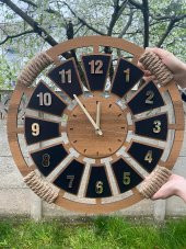 Adapromosyon Dekoratif Ahşap Duvar Saati - 1