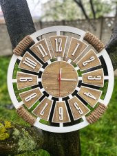 Adapromosyon Dekoratif Ahşap Duvar Saati - 2