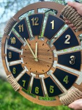 Adapromosyon Dekoratif Ahşap Duvar Saati - 2