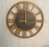 Adapromosyon Dekoratif Ahşap Salon Duvar Saati 50 cm - 1
