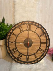 Adapromosyon Ahşap Duvar Saati 50 cm - 2