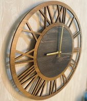 Adapromosyon Dekoratif Ahşap Salon Duvar Saati 50 cm - 3