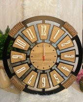 Adapromosyon Dekoratif Ahşap Duvar Saati 40 cm - 1