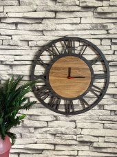 Adapromosyon Lavinta54 Dekoratif Ahşap Duvar Saati 50 cm - 1