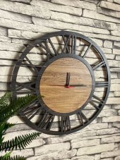 Adapromosyon Lavinta54 Dekoratif Ahşap Duvar Saati 50 cm - 2