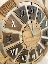 Adapromosyon Lavinta54 Dekoratif Ahşap Duvar Saati thumbnail 2