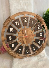 Adapromosyon Lavinta54 Dekoratif Ahşap Duvar Saati - 1