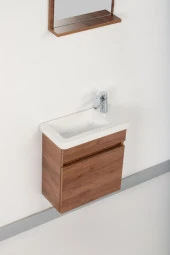 LATTİNA Banyo Dolabı Pedro Ceviz MDF Mini 50 cm - 2