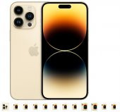 İPHONE 14 PRO MAX 256GB MQ9W3TU/A ALTIN (DİST) - 1
