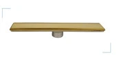 Sukar Duş Kanalı Line 6 40 cm Altın Plain Süzgeç 1156-1034000-71 - 2