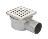 Sukar 10*10 Q50 Çıkışlı Plastik Çerçeve H=6,5 Cm Yer Süzgeç Kare Desenli - 1