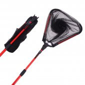 Valkyrie  180 cm Katlanabilir Teleskopik Alüminyum Alaşım 40x40 Kırmızı Balık Kepçesi - 2