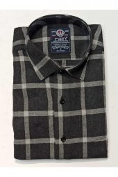 RAİN EXCLUSİVE RAHAT KALIP TEK CEPLİ KIŞLIK KARELİ RETRO GÖMLEK thumbnail 2