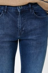 Erkek Mavi Super Skinny Cepli Pantolon - 5