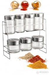 Rossel Premium Perotti Silva 8 Parça Baharat Takımı Metal 13810 - 2