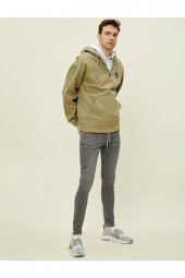 Erkek Gri Justin Super Skinny Fit Jean Pantolon - 1