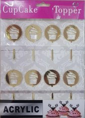 PLEKSİ KÜRDAN CUPCAKE ALTIN - 1