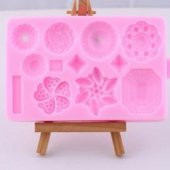 SİLİKON KALIP FUŞYA TAŞLAR - 1