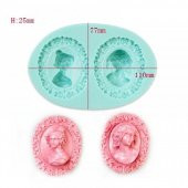 SİLİKON KALIP İKİLİ CAMEO - 1