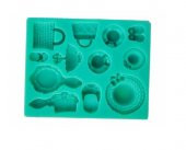 SİLİKON KALIP A,YEŞİL BAYAN SET - 1