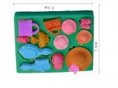 SİLİKON KALIP A,YEŞİL BAYAN SET - 2