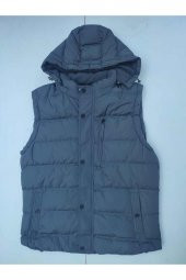 BLUESMODA STAFF İÇİ POLARLI KAPÜŞONLU YELEK - 7