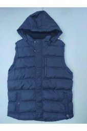 BLUESMODA STAFF İÇİ POLARLI KAPÜŞONLU YELEK - 9