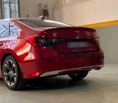 FAMS OTO AKSESUAR Honda Civic Krom Arka Difüzör 3 parça 2021 Üzeri Paslanmaz Çelik thumbnail 3