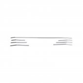 Leonacs Fams Otomotiv Renault Megane 4 Krom Ön Tampon Alt Çıtası 7 Parça 2015-2020 Paslanmaz Çelik - 3