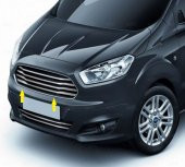 Leonacs Fams Otomotiv Ford Courier Krom Ön Panjur 4 Parça 2014-2018 Arası Paslanmaz Çelik (GENİŞ) - 1