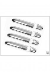 Leonacs Fams Otomotiv VW Sharan Krom Kapı Kolu 4 Kapı 1995-2010 arası Paslanmaz Çelik Çift Delik thumbnail 2