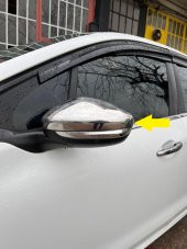 Leonacs Fams Otomotiv Peugeot 208 Krom Ayna Kapağı 2 parça 2012 ve üzeri Paslanmaz Çelik thumbnail 1