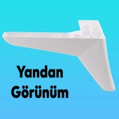 Napoli Lüks Mobilya Kanepe Sehpa Puf Koltuk Ayağı 10 Cm Beyaz Baza Ayakları thumbnail 6