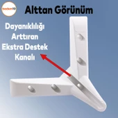 Napoli Lüks Mobilya Kanepe Sehpa Puf Koltuk Ayağı 10 Cm Beyaz Baza Ayakları thumbnail 3