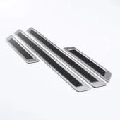 Leonacs Fams Otomotiv Hyundai İ20 Krom+Karbon Kapı Eşik Koruması 4 parça 2014 ve üzeri - 4