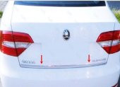 Leonacs Fams Otomotiv Skoda SuperB Krom Bagaj Alt Çıtası 2015 Üzeri Paslanmaz Çelik - 1
