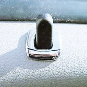 FAMS OTO AKSESUAR Dacia Logan MCV Krom İç Kilit Buton Çerçeve 4 Parça 2005-2013 Paslanmaz Çelik - 2