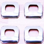 FAMS OTO AKSESUAR Dacia Sandero Krom İç Kilit Buton Çerçeve 4 Parça 2006-2012 Paslanmaz Çelik - 2