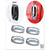 FAMS OTO AKSESUAR Citroen Jumper Krom Kapı Kolu+Çerçeve 4 Kapı 2006 Üzeri Paslanmaz Çelik thumbnail 1