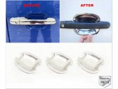 FAMS OTO AKSESUAR Mercedes Vito W638 Krom Dış Kapı Kolu Tası 3 Kapı 1996-2003 arası Paslanmaz Çelik - 1