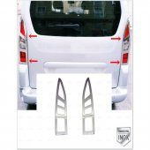 FAMS OTO AKSESUAR Peugeot Partner Tepee Krom Stop Çerçeve 2 Parça 2008-2012 Arası  Paslanmaz Çelik - 1