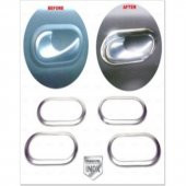 FAMS OTO AKSESUAR Mercedes Smart W453 Krom İç Kapı Kolu Çerçeve 4 Kapı 2014 ve Üzeri Paslanmaz Çelik thumbnail 1