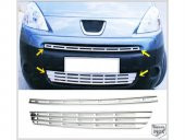 FAMS OTO AKSESUAR Peugeot Partner Tepee Krom Ön Panjur  2 prç. 2008-2012 arası  Paslanmaz Çelik - 1