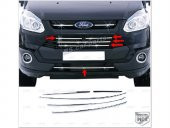 FAMS OTO AKSESUAR Ford Custom Krom Ön Panjur 5 prç. 2012 ve üzeri Paslanmaz Çelik - 1