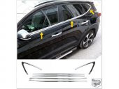 FAMS OTO AKSESUAR Hyundai Tucson Krom Cam Çıtası 6 prç. 2015-2019 arası Paslanmaz Çelik - 1